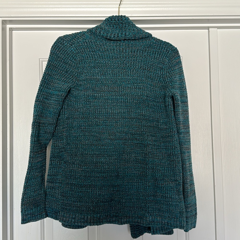 Turquoise/gray Knit Cardigan by Calvin Klein - Picture 4 of 4